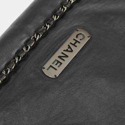 Pre Owned Chanel Black Lambskin Handbag