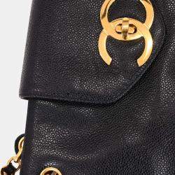 Pre Owned Chanel Black Calfskin Supermodel Tote Shoulder Bag