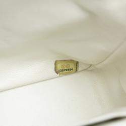 Pre Owned Chanel White Jumbo Classic Caviar Single Flap