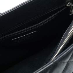 Pre Owned حقيبة شانيل جلد كافيار مبطن أزرق GST توت