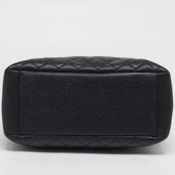 Pre Owned حقيبة شانيل جلد كافيار مبطن أزرق GST توت