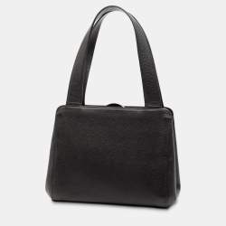 مملوكة مسبقًا Chanel Black CC Calfskin Frame Handbag