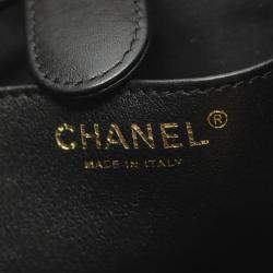 مملوكة مسبقًا حقيبة شانيل كتف ماتيلسي جلد خروف أسود