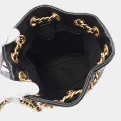 مملوكة مسبقًا حقيبة شانيل كتف ماتيلسي جلد خروف أسود