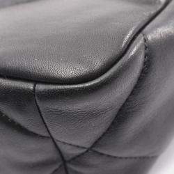 مملوكة مسبقًا Chanel 19 Disneuf Matelasse Shoulder Bag In Lambskin Leather Black