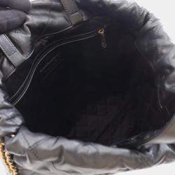 مملوكة مسبقًا Chanel 22 Large Backpack Leather Black