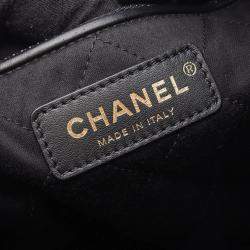 مملوكة مسبقًا Chanel 22 Large Backpack Leather Black