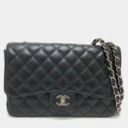 مملوكة مسبقًا Chanel Matelasse 30 W Chain Shoulder Bag Caviar Skin Black