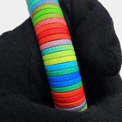 Pre Owned حقيبة شانيل كوكو مارك ماتلاسيه ميني رفرف جلد أسود