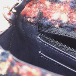 Pre Owned Chanel Multicolor Tweed Mini Matelasse 20 Shoulder Bag 