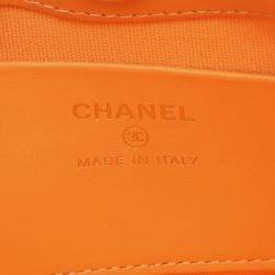 Pre Owned حقيبة شانيل شانيل 31 نانو كتف من جلد برتقالي