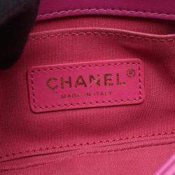 مملوكة مسبقًا Chanel Matelasse Small Flap Shoulder Bag Leather Pink