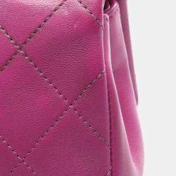مملوكة مسبقًا Chanel Matelasse Small Flap Shoulder Bag Leather Pink