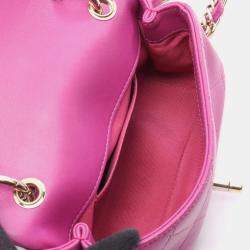 مملوكة مسبقًا Chanel Matelasse Small Flap Shoulder Bag Leather Pink