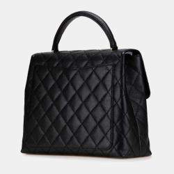 مملوكة مسبقًا حقيبة شانيل ماتلاس كوكو مارك جلد كافيار أسود