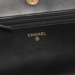 Pre Owned Chanel Boy Chanel Matelasse Shoulder Bag In Grained Calfskin Leather Black