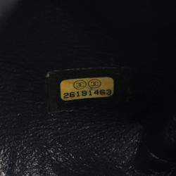 مملوكة مسبقًا Chanel Coco Mark Double Flap Shoulder Bag Fabric And Leather Navy Blue Multicolor