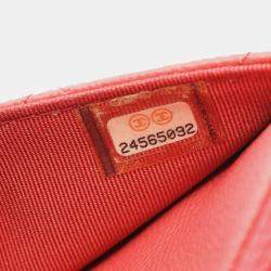 Pre Owned حقيبة كتف شانيل ميتالاسيه جلد بقر وردي