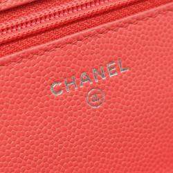 Pre Owned حقيبة كتف شانيل ميتالاسيه جلد بقر وردي