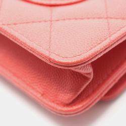 Pre Owned حقيبة كتف شانيل ميتالاسيه جلد بقر وردي