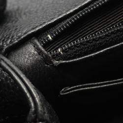 Pre Owned Chanel Matelasse Handbag In Caviar Grained Calfskin Black