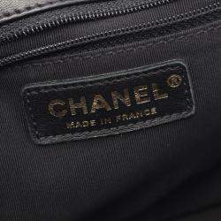 Pre Owned حقيبة شانيل سوداء ماتلاسي جلد الخراف المخملي على الكتف