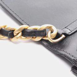 مملوكة مسبقًا Chanel Matelasse Shoulder Bag Leather Black