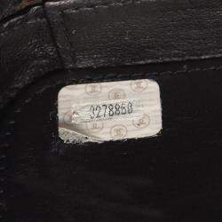 Pre Owned Chanel Coco Mark Diamond Stitch Shoulder Bag Lambskin Leather Black