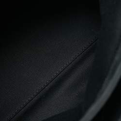 Pre Owned Chanel Just Mademoiselle Large Dark Green Quilted Iridescent Leather Bowling Bag