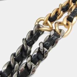 Pre Owned حقيبة خصر بشريط شانيل شانيل 19 جلد أسود