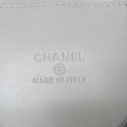 مملوكة مسبقًا Chanel Matelasse Chain Shoulder Coin Purse Leather Chain/Shoulder Wallet Pearl White