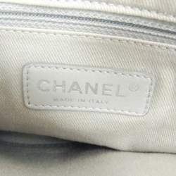 Pre Owned Chanel Matelasse Portobello Tote Bag Leather Shoulder Bag Tote Bag Navy