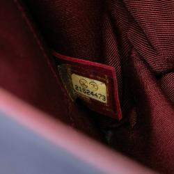 Pre Owned Chanel Blue Medium Quilted Lambskin Ballerine Flap