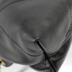 Pre Owned حقيبة ظهر شانيل 22 لاين جلد أسود