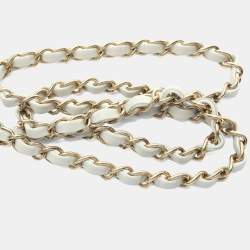 Pre Owned Chanel Mini Matelasse 20 Shoulder Bag Lambskin Leather Gray