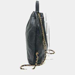 مملوكة مسبقًا Chanel Chanel22 Chain Bag 2-Way Daypack/Backpack Leather Black