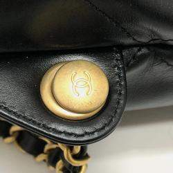 مملوكة مسبقًا Chanel Chanel22 Chain Bag 2-Way Daypack/Backpack Leather Black