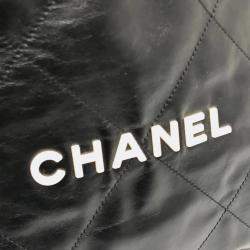 مملوكة مسبقًا Chanel Chanel22 Chain Bag 2-Way Daypack/Backpack Leather Black