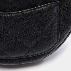 مملوكة مسبقًا Chanel Matelasse Mini Messenger Shoulder Bag In Grained Calfskin Leather Black