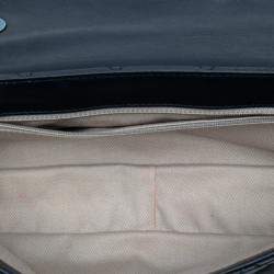 Pre Owned Chanel Blue Medium Quilted Tricolor Lambskin Country Chic Flap