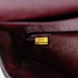 Pre Owned شنيل كلاسيك فلاب مزدوج جلد الحملان أسود متوسط الحجم