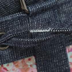 مملوكة مسبقًا Chanel Blue Multicolor Denim and Sequins Drawstring Bucket Bag