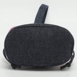 مملوكة مسبقًا Chanel Blue Multicolor Denim and Sequins Drawstring Bucket Bag