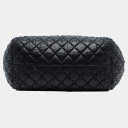 مملوكة مسبقًا حقيبة شانيل بلاك نايلون مبطن كوكو كوكوون بولر