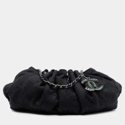 مملوكة مسبقًا Chanel Black Jersey Melrose Cabas