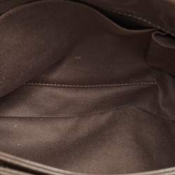 Pre Owned حقيبة شانيل "جست مادموزيل" جلد لامع مبطن بني كبير