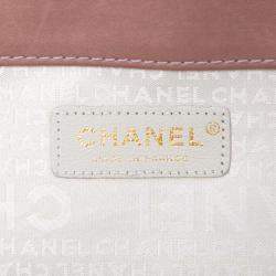 مملوكة مسبقًا حقيبة شانيل كتف مغلق مدموزيل كبيرة مخمل مبطن وردي