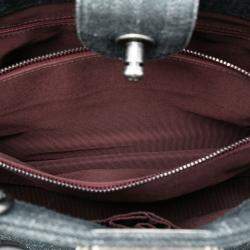 مملوكة مسبقًا Chanel Blue Quilted Denim Boy Shopping Tote