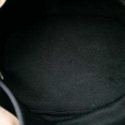 Pre Owned Chanel Black Brown CC Suede Wild Stitch Bucket Bag