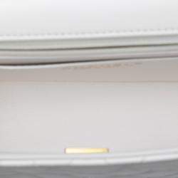 Pre Owned حقيبة شانيل بيضاء مصغرة مبطنة جلد خروف كو كو بيد علوية